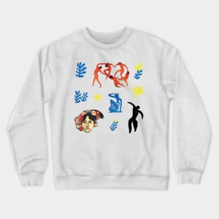 Matisse Art Collage Pattern Crewneck Sweatshirt